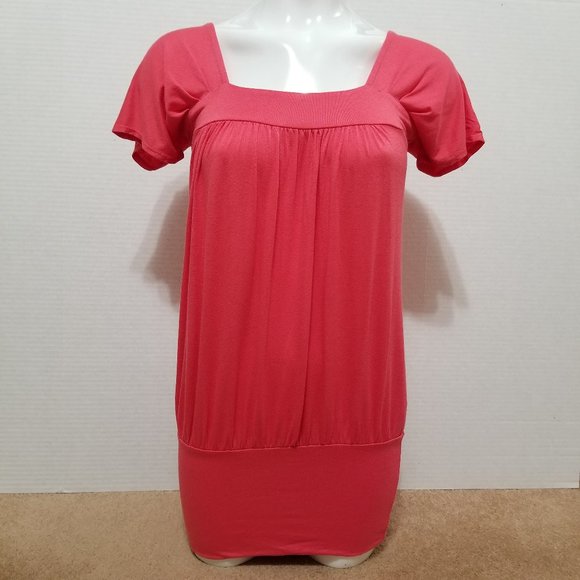 Estam top Small banded bottom tunic style stretch - Picture 1 of 9
